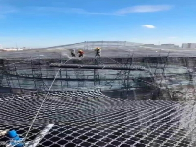 Anti-Collision Drone Barrier Net for Oilfield, Gas Storage & Grain Silos